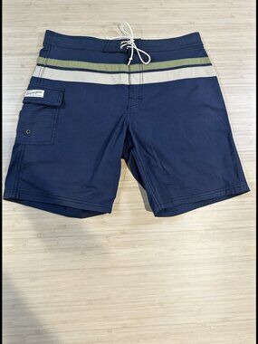 EUC Kanvas by Katin Heritage Collection Men's Board Shorts Swim Trunks 32 Blue